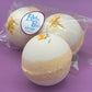 Coconut Scented Bath Bombs with Handmade Soap Inside - 2 ct - Berwyn Betty's Bath & Body Shop