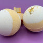 Coconut Scented Bath Bombs with Handmade Soap Inside - 2 ct - Berwyn Betty's Bath & Body Shop