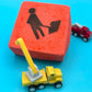 Construction Sign Kids Bath Bomb with Construction Truck Toy Inside - Berwyn Betty's Bath & Body Shop