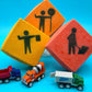 Construction Sign Kids Bath Bomb with Construction Truck Toy Inside - Berwyn Betty's Bath & Body Shop