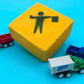 Construction Sign Kids Bath Bomb with Construction Truck Toy Inside - Berwyn Betty's Bath & Body Shop