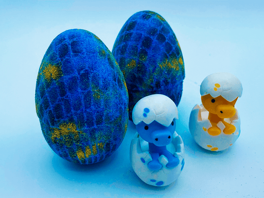 Dino Egg Kids Bath Bomb with Toy Inside - Berwyn Betty's Bath & Body Shop