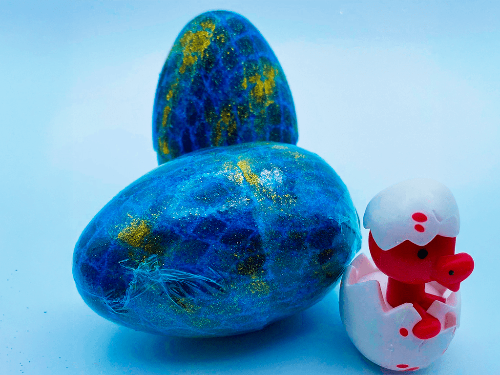 Dino Egg Kids Bath Bomb with Toy Inside - Berwyn Betty's Bath & Body Shop