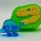 Dinosaur Fossil Kids Bath Bomb with Crystal Dinosaur Figure Inside - Berwyn Betty's Bath & Body Shop