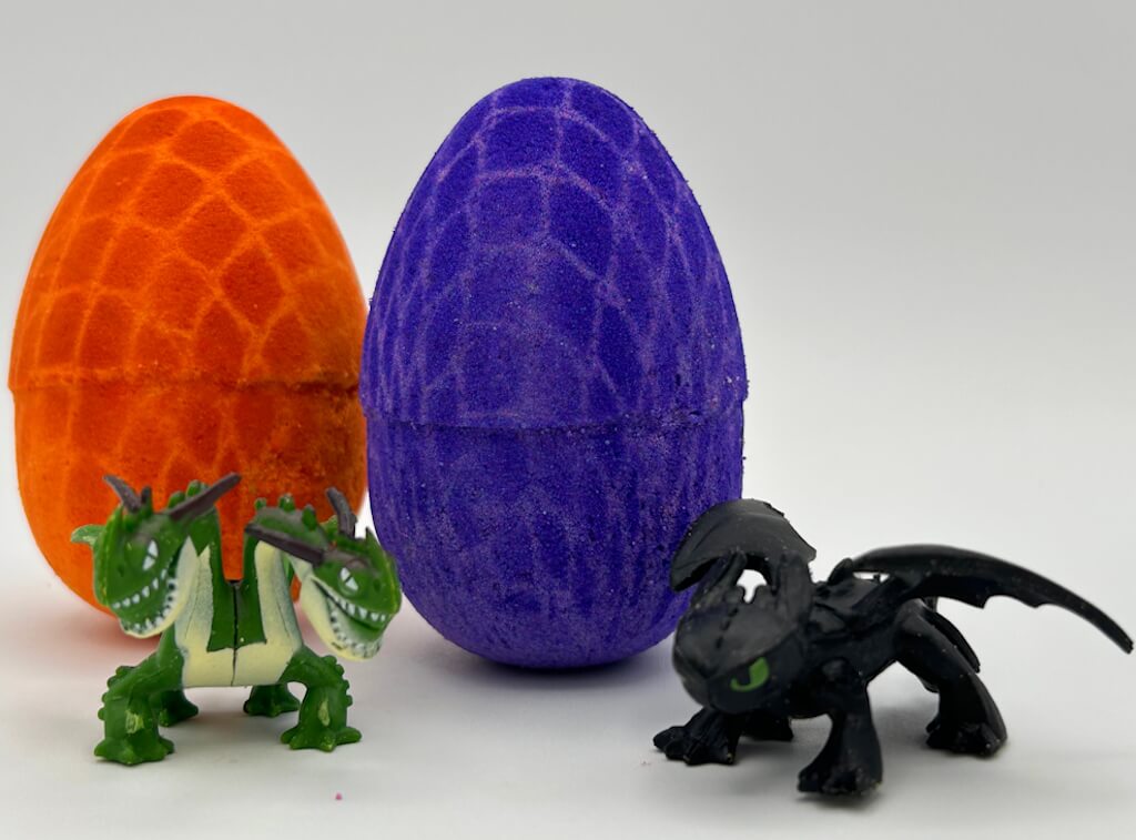 Dragon Egg Kids Bath Bomb with Dragon Toy Inside - Berwyn Betty's Bath & Body Shop