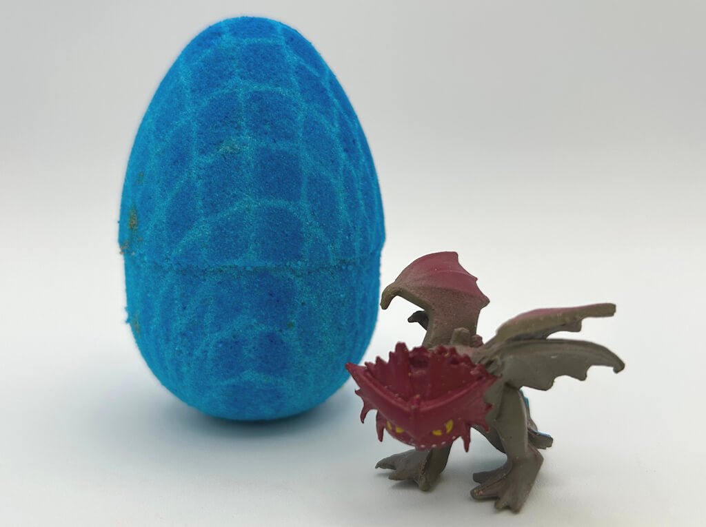 Dragon Egg Kids Bath Bomb with Toy Inside Gift Box - 4 ct - Berwyn Betty's Bath & Body Shop