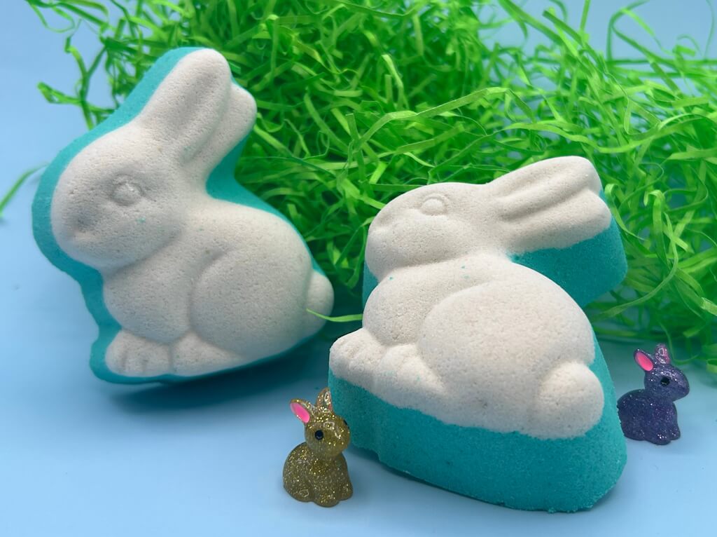 Easter Bunny Kids Bath Bomb with Sparkle Bunny Toy Inside - Berwyn Betty's Bath & Body Shop