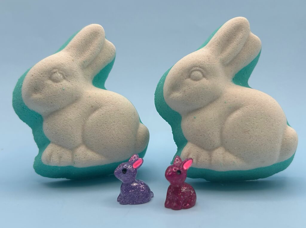 Easter Bunny Kids Bath Bomb with Sparkle Bunny Toy Inside - Berwyn Betty's Bath & Body Shop