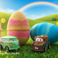 Easter Egg Kids Bath Bomb with Cars Toy Inside - Berwyn Betty's Bath & Body Shop