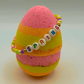 Easter Egg Kids Bath Bomb with Easter Bracelet Inside - Berwyn Betty's Bath & Body Shop