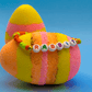 Easter Egg Kids Bath Bomb with Easter Bracelet Inside - Berwyn Betty's Bath & Body Shop