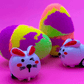 Easter Kids Bath Bomb with Pullback Bunny Racer Toy Inside - Berwyn Betty's Bath & Body Shop