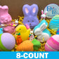Easter Kids Bath Bombs Collection Box with Holiday Themed Toys Inside - 8 ct - Berwyn Betty's Bath & Body Shop