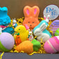 Easter Kids Bath Bombs Collection Box with Holiday Themed Toys Inside - 8 ct - Berwyn Betty's Bath & Body Shop