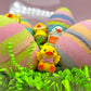 Easter Rainbow Egg Bath Bomb Gift Box with Toy Ducks Inside - 4 ct - Berwyn Betty's Bath & Body Shop