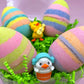 Easter Rainbow Egg Bath Bomb Gift Box with Toy Ducks Inside - 4 ct - Berwyn Betty's Bath & Body Shop