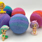 Enchanted Kids Bath Bomb Gift Box with Toy Figurines Inside - 4 ct - Berwyn Betty's Bath & Body Shop