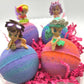 Enchanted Kids Bath Bomb Gift Box with Toy Figurines Inside - 4 ct - Berwyn Betty's Bath & Body Shop