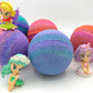 Enchanted Kids Bath Bomb Gift Box with Toy Figurines Inside - 4 ct - Berwyn Betty's Bath & Body Shop