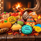 FALL Bath Bombs Gift Box for Kids - 6 Count with Surprise Holiday Themed Toys Inside - Berwyn Betty's Bath & Body Shop