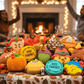 FALL Bath Bombs Gift Box for Kids - 6 Count with Surprise Holiday Themed Toys Inside - Berwyn Betty's Bath & Body Shop