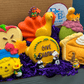 FALL Bath Bombs Gift Box for Kids - 6 Count with Surprise Holiday Themed Toys Inside - Berwyn Betty's Bath & Body Shop
