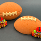 Fall Football Bath Bomb for Kids with Football Themed Turkey Figure Inside - Berwyn Betty's Bath & Body Shop