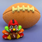 Fall Football Bath Bomb for Kids with Football Themed Turkey Figure Inside - Berwyn Betty's Bath & Body Shop