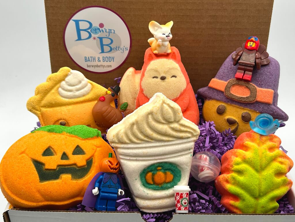 FALL Kids Bath Bomb Collection Box - 6 ct - Berwyn Betty's Bath & Body Shop