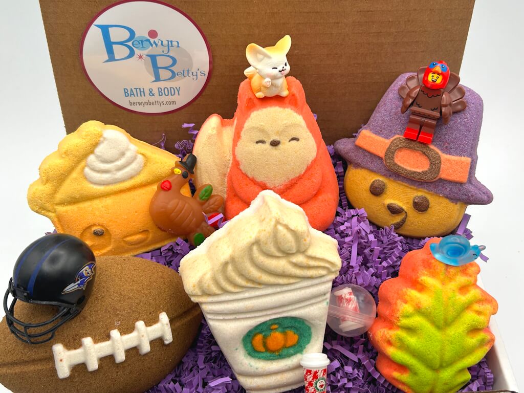 FALL Kids Bath Bomb Collection Box - 6 ct - Berwyn Betty's Bath & Body Shop