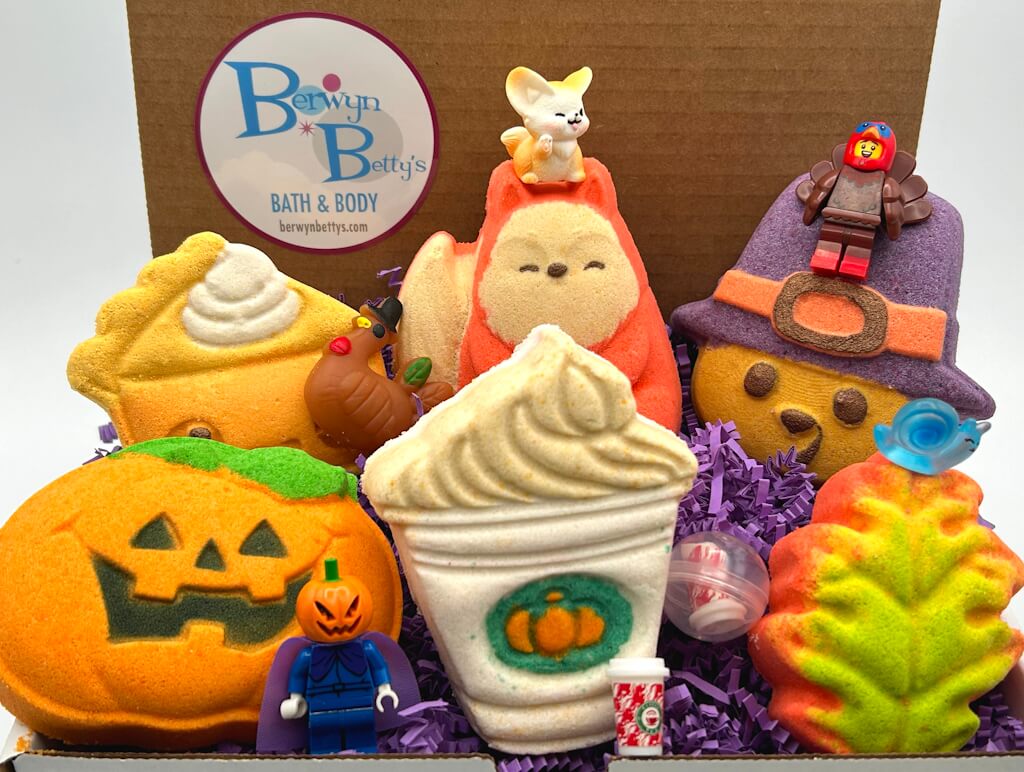 FALL Kids Bath Bomb Collection Box - 6 ct - Berwyn Betty's Bath & Body Shop