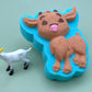 Farm Goat Kids Bath Bomb with Goat Figure Toy Inside - Berwyn Betty's Bath & Body Shop