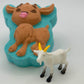 Farm Goat Kids Bath Bomb with Goat Figure Toy Inside - Berwyn Betty's Bath & Body Shop