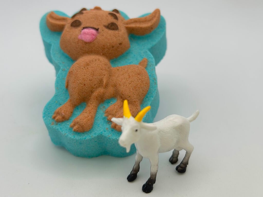 Farm Goat Kids Bath Bomb with Goat Figure Toy Inside - Berwyn Betty's Bath & Body Shop