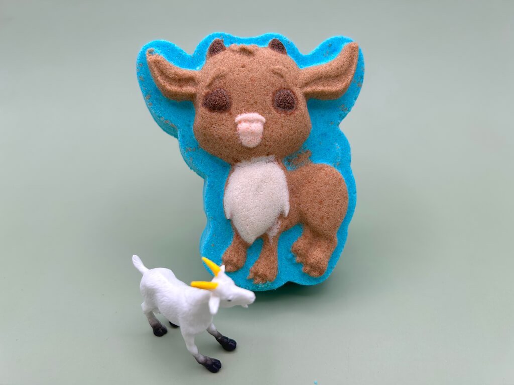 Farm Goat Kids Bath Bomb with Goat Figure Toy Inside - Berwyn Betty's Bath & Body Shop