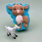 Farm Goat Kids Bath Bomb with Goat Figure Toy Inside - Berwyn Betty's Bath & Body Shop