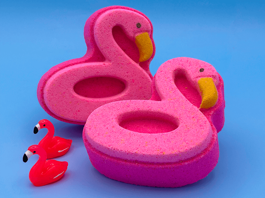Flamingo Floatie Kids Bath Bomb with Flamingo Toy Inside - Berwyn Betty's Bath & Body Shop