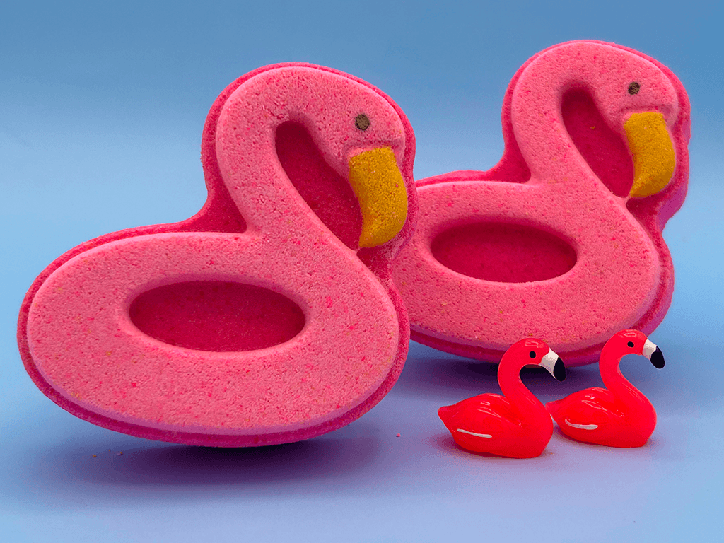 Flamingo Floatie Kids Bath Bomb with Flamingo Toy Inside - Berwyn Betty's Bath & Body Shop