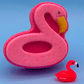 Flamingo Floatie Kids Bath Bomb with Flamingo Toy Inside - Berwyn Betty's Bath & Body Shop