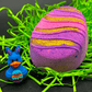Flat Easter Egg Kids Bath Bomb with Bunny Duck Toy Inside - Berwyn Betty's Bath & Body Shop