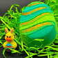 Flat Easter Egg Kids Bath Bomb with Bunny Duck Toy Inside - Berwyn Betty's Bath & Body Shop