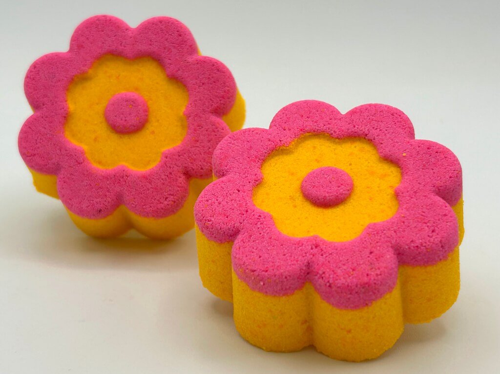 Flower Kids Bath Bomb with Cute Dragon Toy Inside - Berwyn Betty's Bath & Body Shop