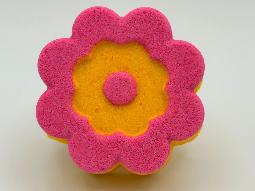 Flower Kids Bath Bomb with Cute Dragon Toy Inside - Berwyn Betty's Bath & Body Shop