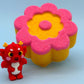 Flower Kids Bath Bomb with Cute Dragon Toy Inside - Berwyn Betty's Bath & Body Shop