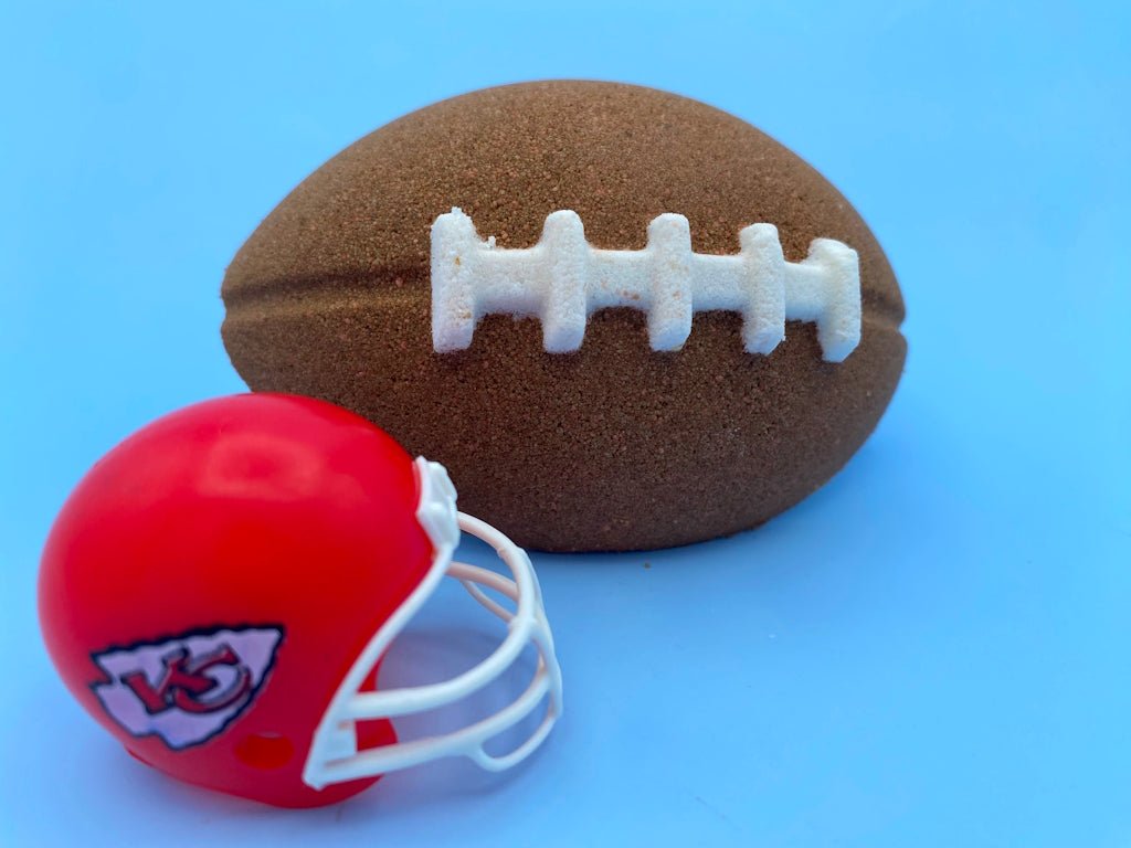 Football Kids Bath Bomb with Toy Inside - Berwyn Betty's Bath & Body Shop