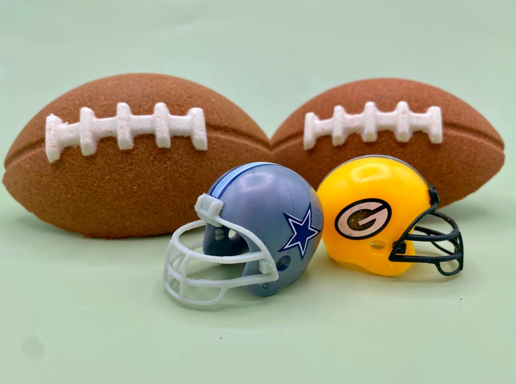 Football Kids Bath Bomb with Toy Inside - Berwyn Betty's Bath & Body Shop