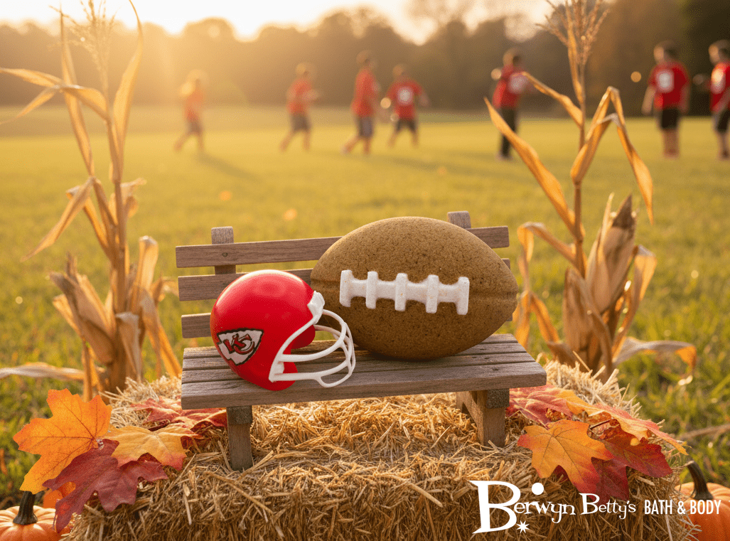 Football Kids Bath Bomb with Toy Inside - Berwyn Betty's Bath & Body Shop