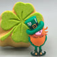 Four - Leaf Clover Bath Bomb with Leprechaun Toy Inside - Berwyn Betty's Bath & Body Shop