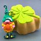 Four - Leaf Clover Bath Bomb with Leprechaun Toy Inside - Berwyn Betty's Bath & Body Shop