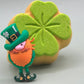 Four - Leaf Clover Bath Bomb with Leprechaun Toy Inside - Berwyn Betty's Bath & Body Shop